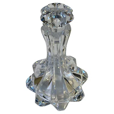Pre-owned Orrefors Art Deco Revival Crystal Decanter By  Sweden, Signed In Gray