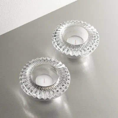 Orrefors Brilliance Votive In Smoke Clear
