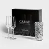 Orrefors Carat 3 Piece Glass Assorted Glassware Set In Black