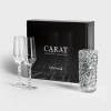 Orrefors Carat 3 Piece Glass Assorted Glassware Set In Black