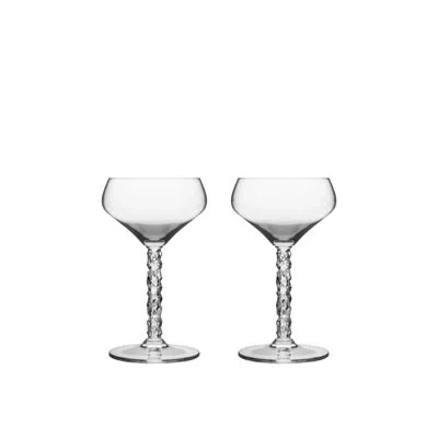 Orrefors Carat 8.4 Oz. Lead Free Crystal Coupe In Clear