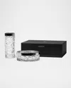 Orrefors Carat Bowl & Vase Gift Set In Crystal