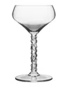 ORREFORS CARAT COUPE GLASSES, SET OF TWO