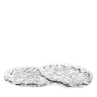 Orrefors Carat Crystal Coaster, Set Of 2 In Transparent