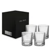 Orrefors Carat Double Old Fashioned Glass, Set Of 4 In Animal Print