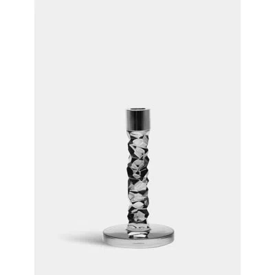 Orrefors Carat Graphite Candlestick Large