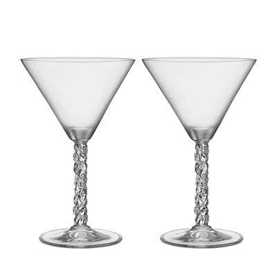 Orrefors Carat Martini Glass, Set Of 2 In Transparent
