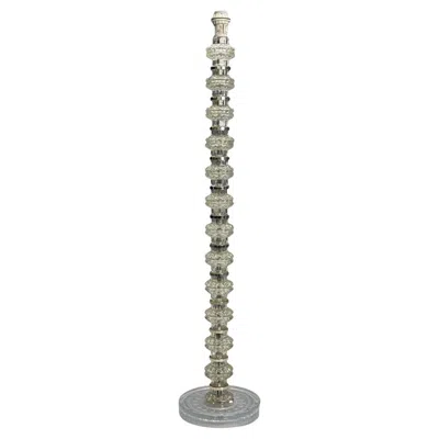 Pre-owned Orrefors Carl Fagerlund, Swedish Modern, Glass, Nickel, Floor Lamp, Sweden, 1970s In Transparent