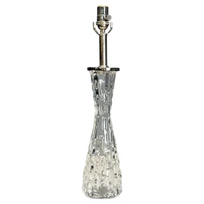 Pre-owned Orrefors Carl Fagerlund, Swedish Modern, Textured Glass, Table Lamp, Sweden, 1960s In Transparent