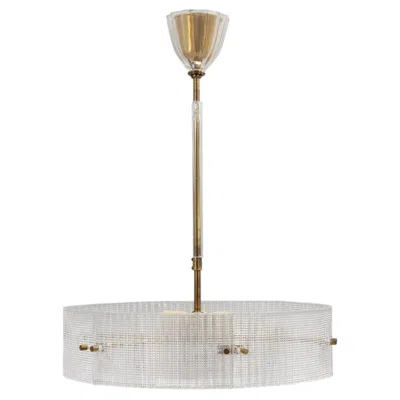 Pre-owned Orrefors Carl Fagerlund Xxl Celling Lamp For  Sweden 1960 In Clear