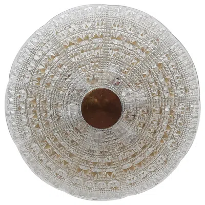 Pre-owned Orrefors Ceiling Light Flushmount Lamp By Carl Fagerlund For  In Transparent