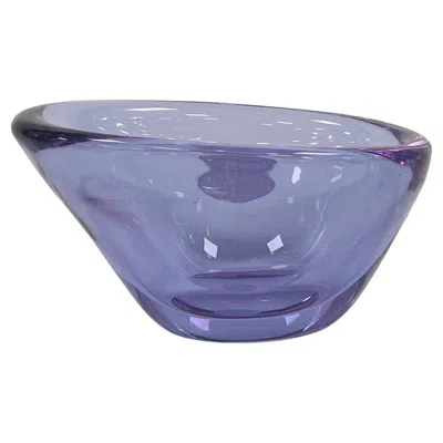 Pre-owned Orrefors Center Table In Violet Glass Circa 1950 In Purple