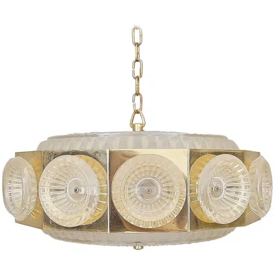 Pre-owned Orrefors Chandelier By Carl Fagerlund For  Glassworks In Sand