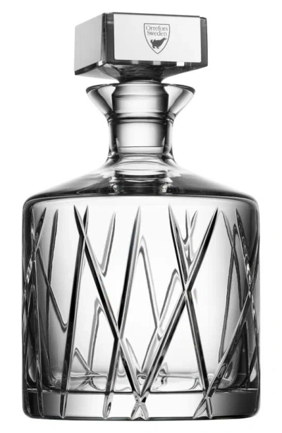 ORREFORS CITY CRYSTAL DECANTER