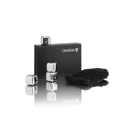 Orrefors City Ice Cubes In Silver