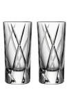 Orrefors City Shot Glasses, Set Of 2 In Clear