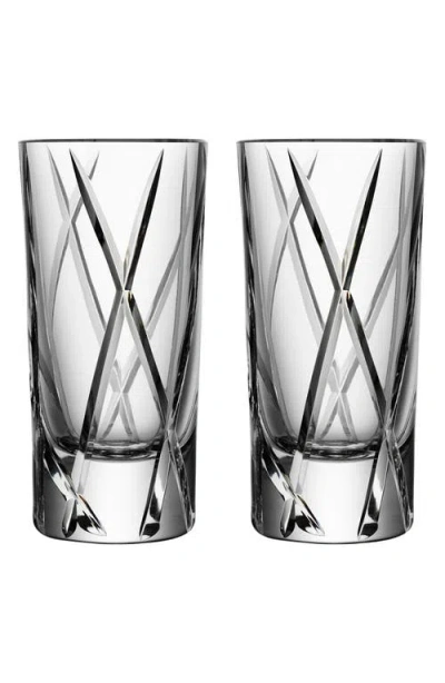 Orrefors City Shot Glasses, Set Of 2 In Clear
