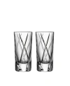 Orrefors City Shot Glasses, Set Of 2 In Clear