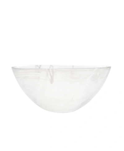 Orrefors Contrast Large Bowl In White