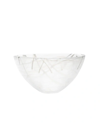 Orrefors Contrast Medium Bowl In White