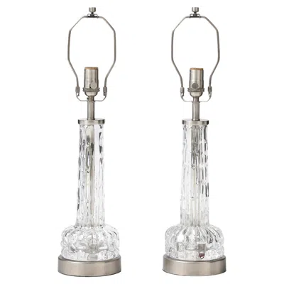 Pre-owned Orrefors Crystal Lamps In Transparent