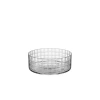 Orrefors Cut In Number Checker Decorative Bowl In Clear