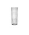 Orrefors Cut In Number Checker Large Vase In Clear
