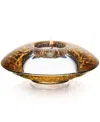 Orrefors Discus Votive In Gold