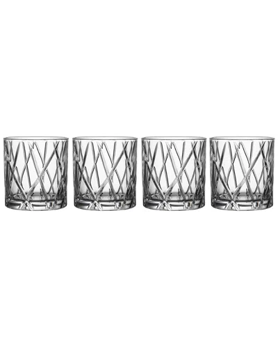 Orrefors Dnu  Set Of 4 Old-fashioned Glass Set