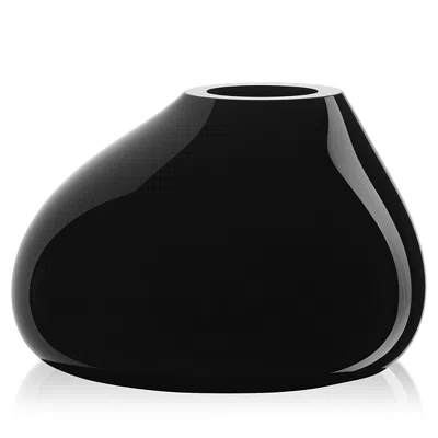 ORREFORS EBON BLACK VASE, LARGE,6720024