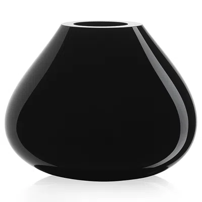 Orrefors Ebon Black Vase, Medium