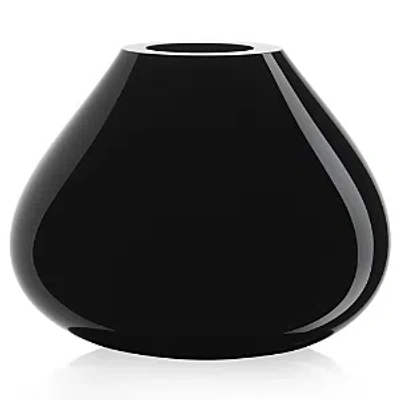 ORREFORS EBON BLACK VASE, MEDIUM,6720022