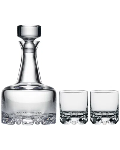 Orrefors Erik Decanter 3pc Set In Gray