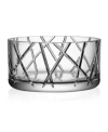 Orrefors Explicit Bowl, Stripes In Clear