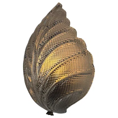 Pre-owned Orrefors Fritz Kurz For  Leaf Wall Light, Sweden, 1970s In Brown