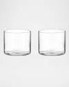 Orrefors Geometry 10 Oz. Tumblers, Set Of 2 In Crystal
