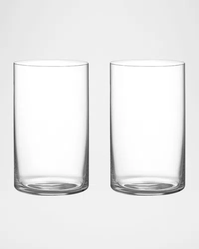 ORREFORS GEOMETRY 14 OZ. BEER GLASSES, SET OF 2