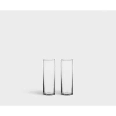 Orrefors Geometry 2.5oz. Handmade Crystal Shot Glass / Shooter Set In Clear