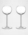 Orrefors Geometry 5.5 Oz. Liqueur Glasses, Set Of 2 In Crystal