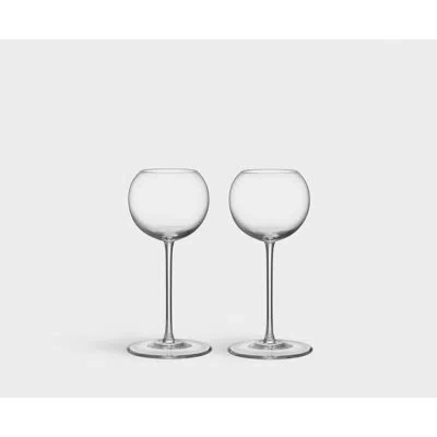 Orrefors Geometry 5.5oz. Handmade Crystal Cordial Glass Set In Clear