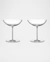Orrefors Geometry 9 Oz. Cocktail Glasses, Set Of 2 In Crystal