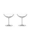 Orrefors Geometry Cocktail Glass, Set Of 2 In Clear