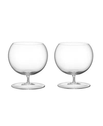 ORREFORS GEOMETRY COGNAC GLASS, SET OF 2
