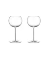 Orrefors Geometry 24.5 Oz. Red Wine Glasses, Set Of 2 In Clear