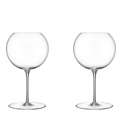 Orrefors Geometry 24.5 Oz. Red Wine Glasses, Set Of 2 In Crystal