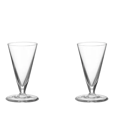 Orrefors Geometry 2 Oz. Snaps Glasses, Set Of 2 In Clear