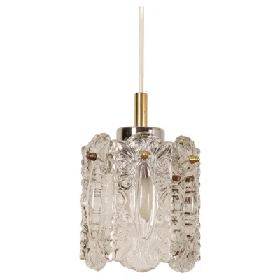 Pre-owned Orrefors Glass Pendant Lamp From The 1970s In Sand