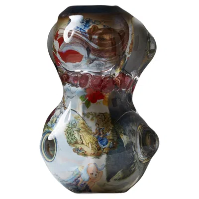 Pre-owned Orrefors Glass Vase 'fabula' By Per B Sundberg For , Sweden, 2003 In Black