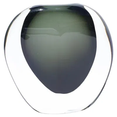 Pre-owned Orrefors Green  Crystal Glass Vase, Sweden, 1950