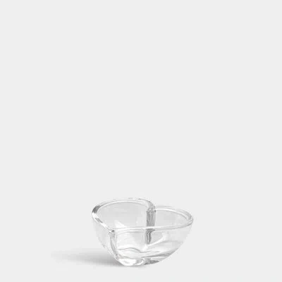 Orrefors Heart Bowl Small Crystal Votive Holder In Clear;clear